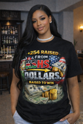 +254 Raised from KSHS to Dollars – Raised to Win Graphic T-Shirt