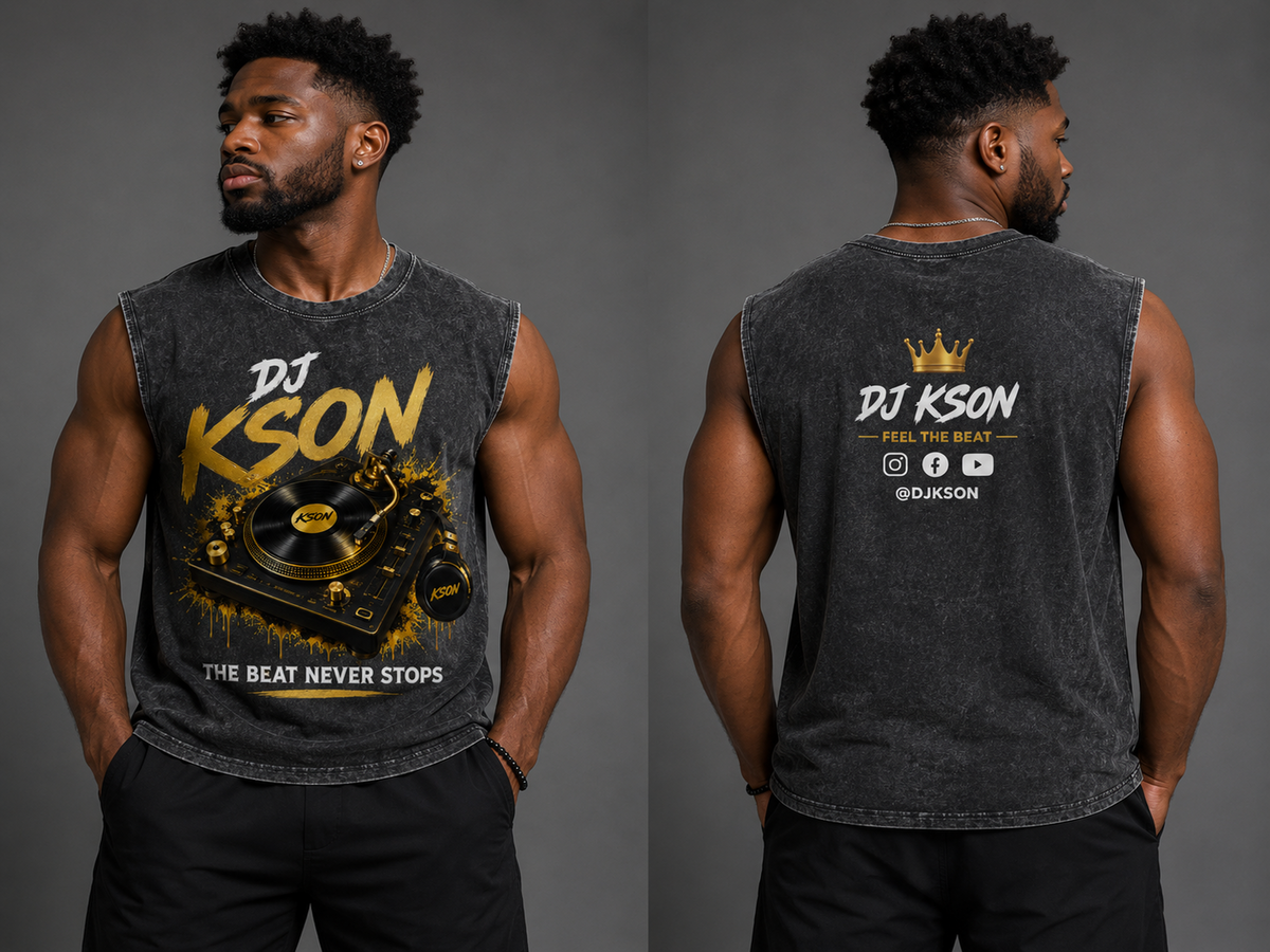 DJ KSON - Gym Sleeveless Muscle Tee