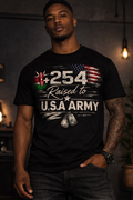 +254 Raised to U.S.A Army – Heritage Pride Graphic T-Shirt