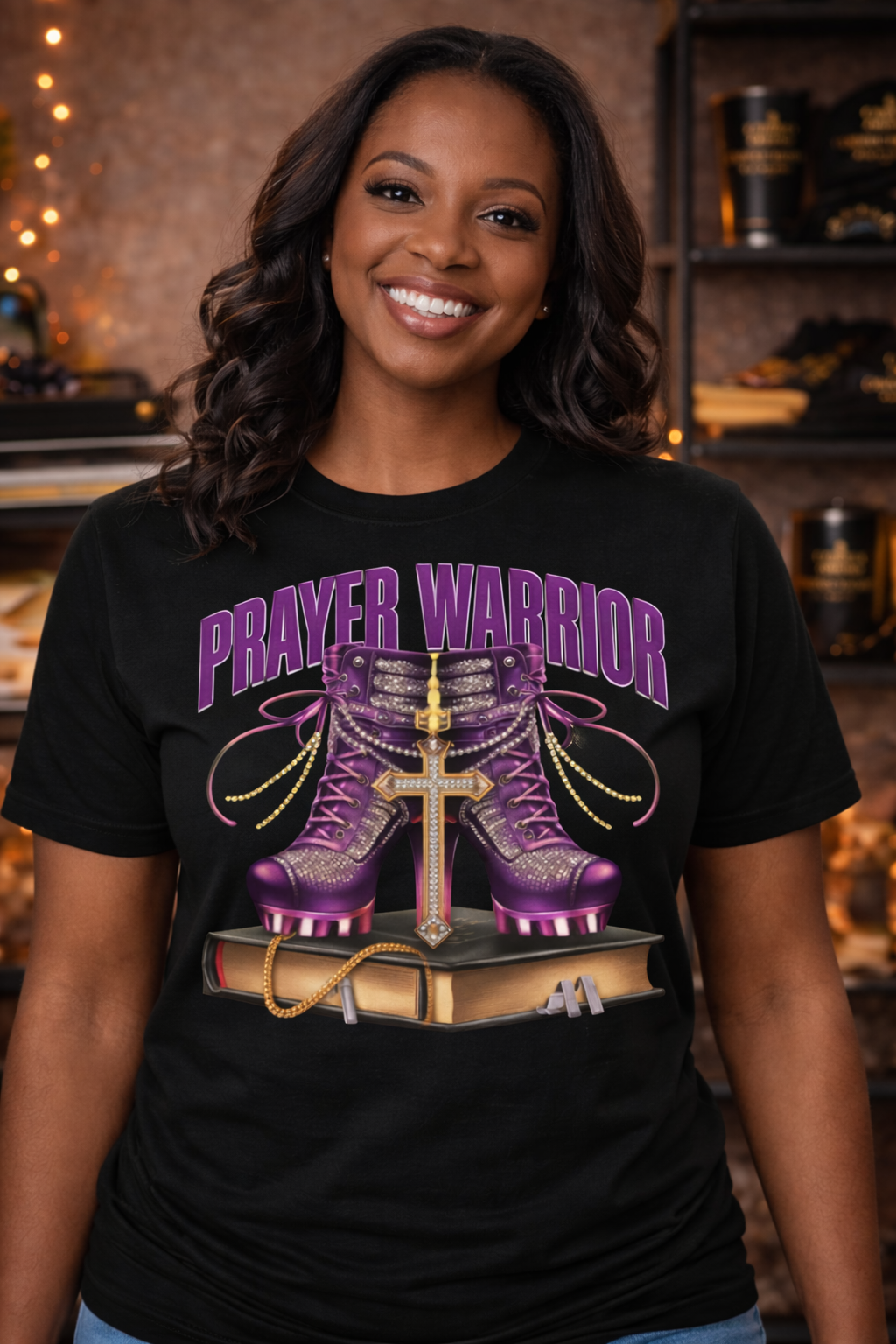 Prayer Warrior Multicolor Graphic Tee