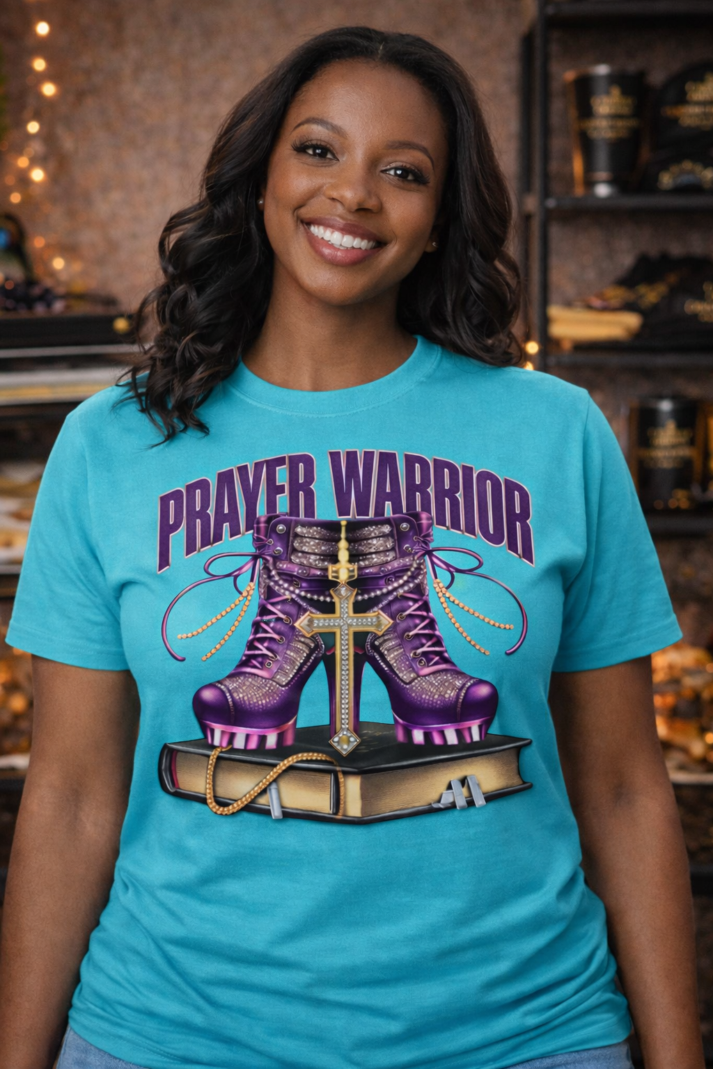 Prayer Warrior Multicolor Graphic Tee