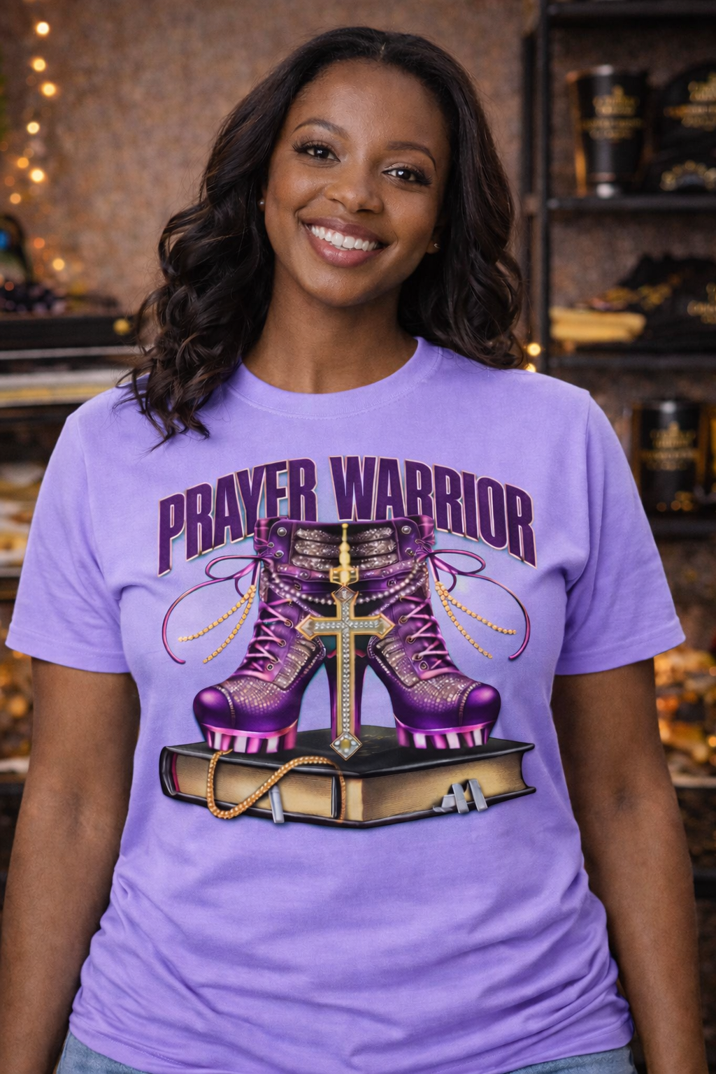 Prayer Warrior Multicolor Graphic Tee