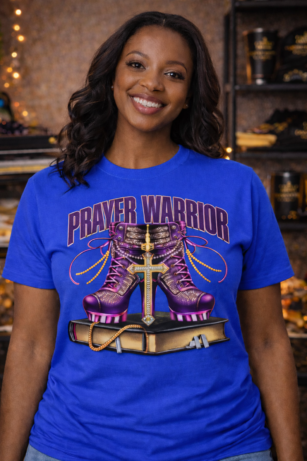 Prayer Warrior Multicolor Graphic Tee